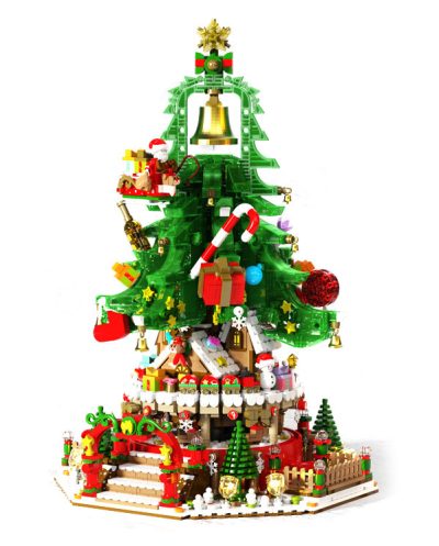 Großer Weihnachtsbaum mit Beleuchtung und Spieluhr 605025