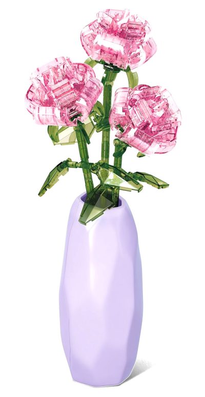 Transparente Rosen mit Vase 611066