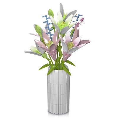 Blumenstrauß Lilien mit Vase 10057