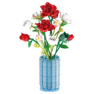 Rosen in Kristallvase 33801