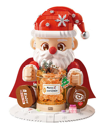 Weihnachtsmann mit Verdampfer Mini-Blocks 1958